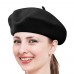 New Solid Warm Wool Winter  Girl Beret French Artist Beanie Hat Ski Cap  eb-67336610